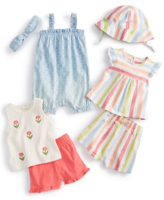 Shop First Impressions Baby Girls Summer Sorbet Collection Created For Macys In Angel White