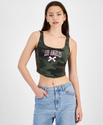 Grayson Threads, The Label - Juniors' Cropped Graphic Top