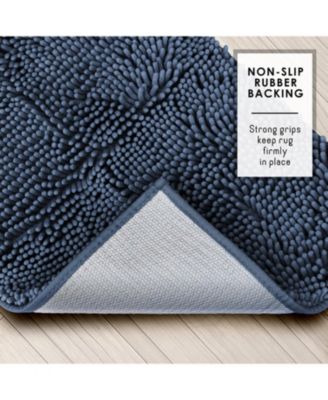 Ultra Soft Non-Slip Chenille Bath Rug - Quick Dry, Machine Washable - Large 26”x44”