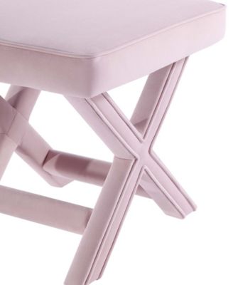 Abigail 20.47" Velvet Upholstered Ottoman Bench