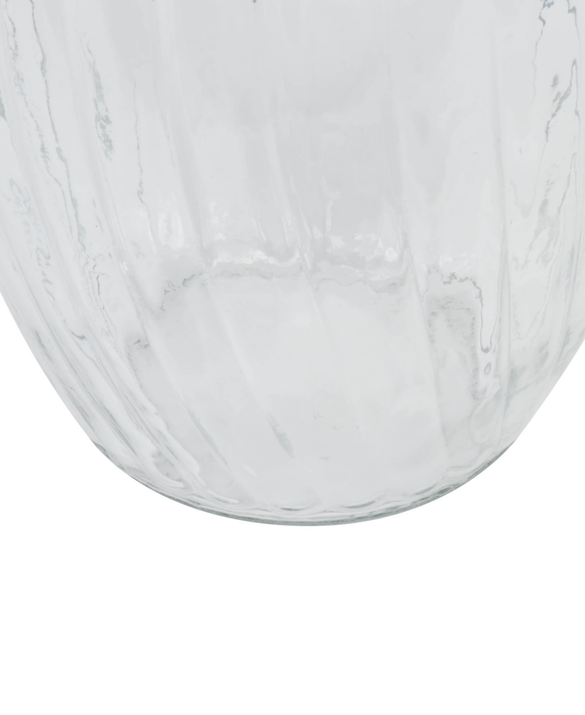 Vickerman 8" Clear Rose Vase. Includes Two Pieces Per Set. In Clear