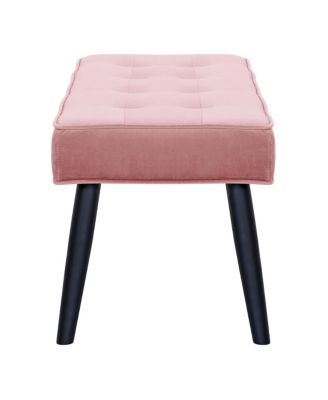 Velvet Tufted Bedroom Bench for Living Room & Entryway