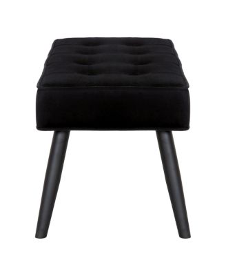 Velvet Tufted Bedroom Bench for Living Room & Entryway