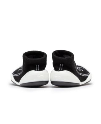 Infant Girl Boy Breathable Washable Non-Slip Sock Shoes Sneakers - Black
