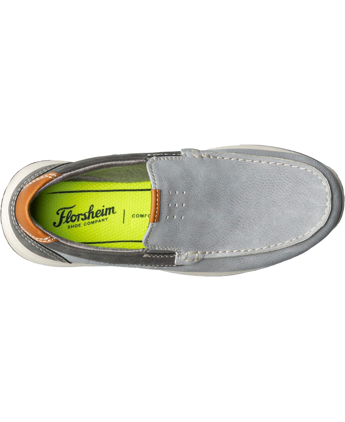 Shop Florsheim Boys Crossover Jr. Moc Toe Slip On Sneaker In Gray