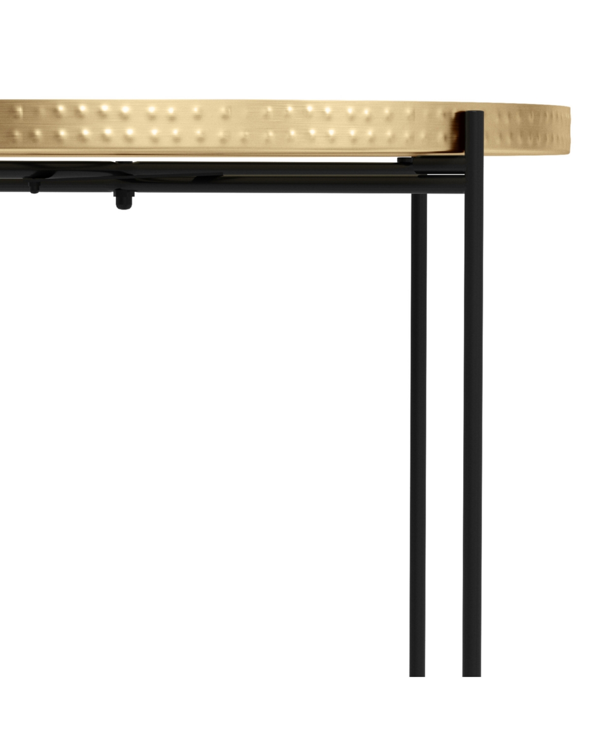 Shop Simpli Home Layton Round Metal Side Table In Teal