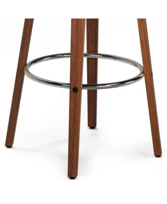 Dallyn Swivel Bar Stool (Set of 2) in Cream Pu Leather