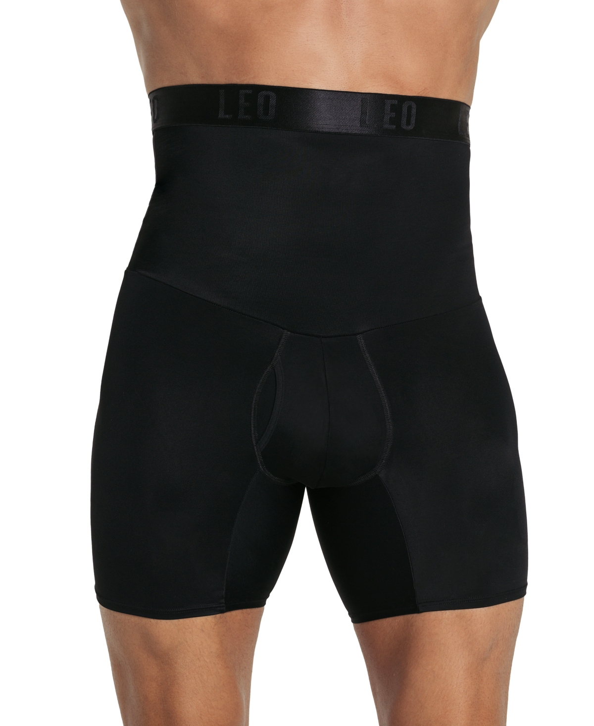 High Waist Stomach Shaper With Boxer - Black
