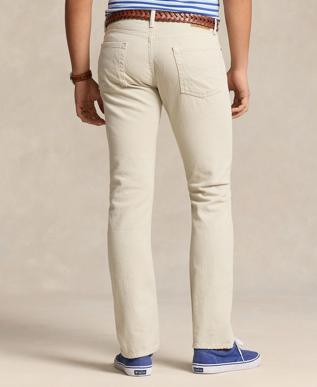 Shop Polo Ralph Lauren Men's Varick Slim Straight Garment-dyed Jeans In Stoneware Grey