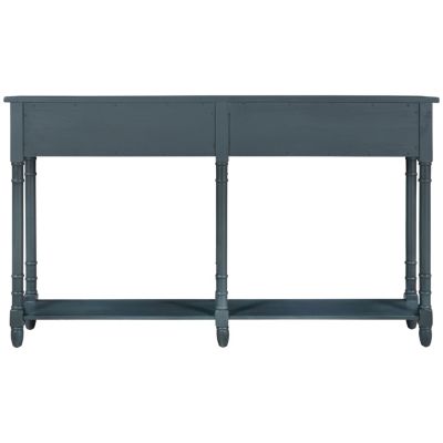 Simplie Fun Console Table Sofa Table Easy Assembly With Two Storage Drawers And Bottom Shelf