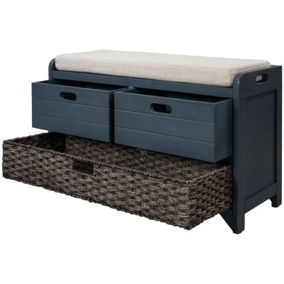 Streamdale Versatile Storage Bench with Basket & Drawers