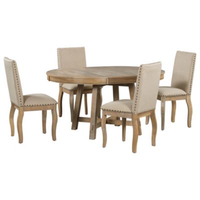 Streamdale 5-Piece Extendable Farmhouse Dining Set