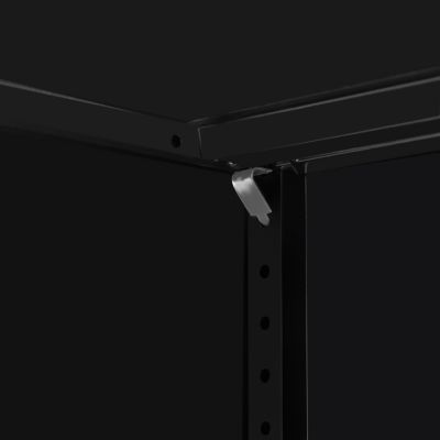 Lockable Metal Storage Cabinet with 2 Shelves