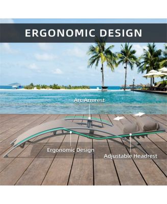 Streamdale 3-Piece Outdoor Lounge Set, Khaki, Aluminum, All-Weather