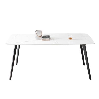 Porcelain Dining Table White 70"