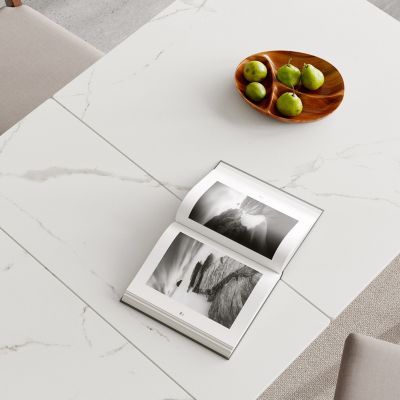 Streamdale Telescopic dining table for 6-8, walnut wood