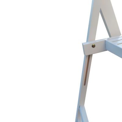  Foldable Slatted Wood Event Chair Set (4)