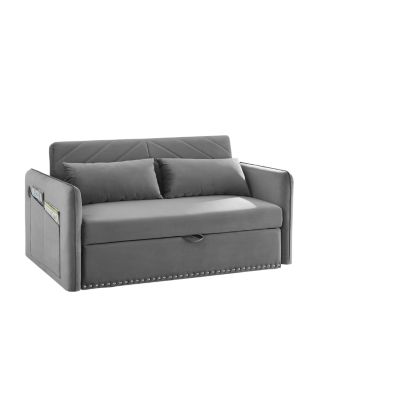 3-in-1 Pull-Out Sofa Sleeper with Pillows