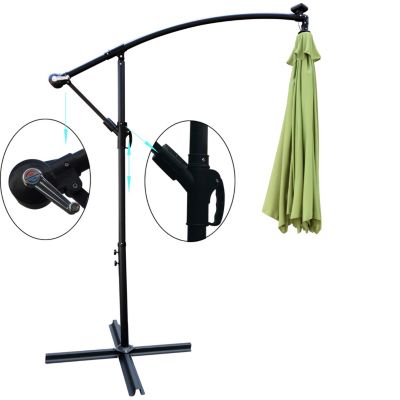 Streamdale 10' Solar LED Patio Umbrella, 8-Rib Waterproof Shade