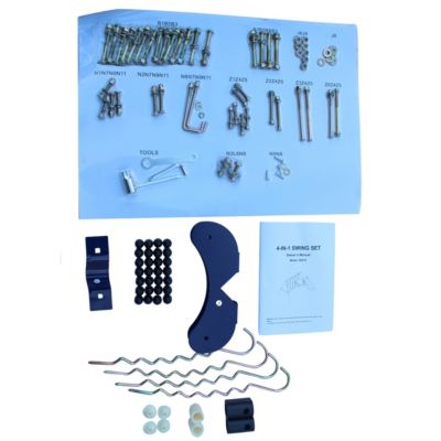 Streamdale A-Frame Metal Swing Set with Slide