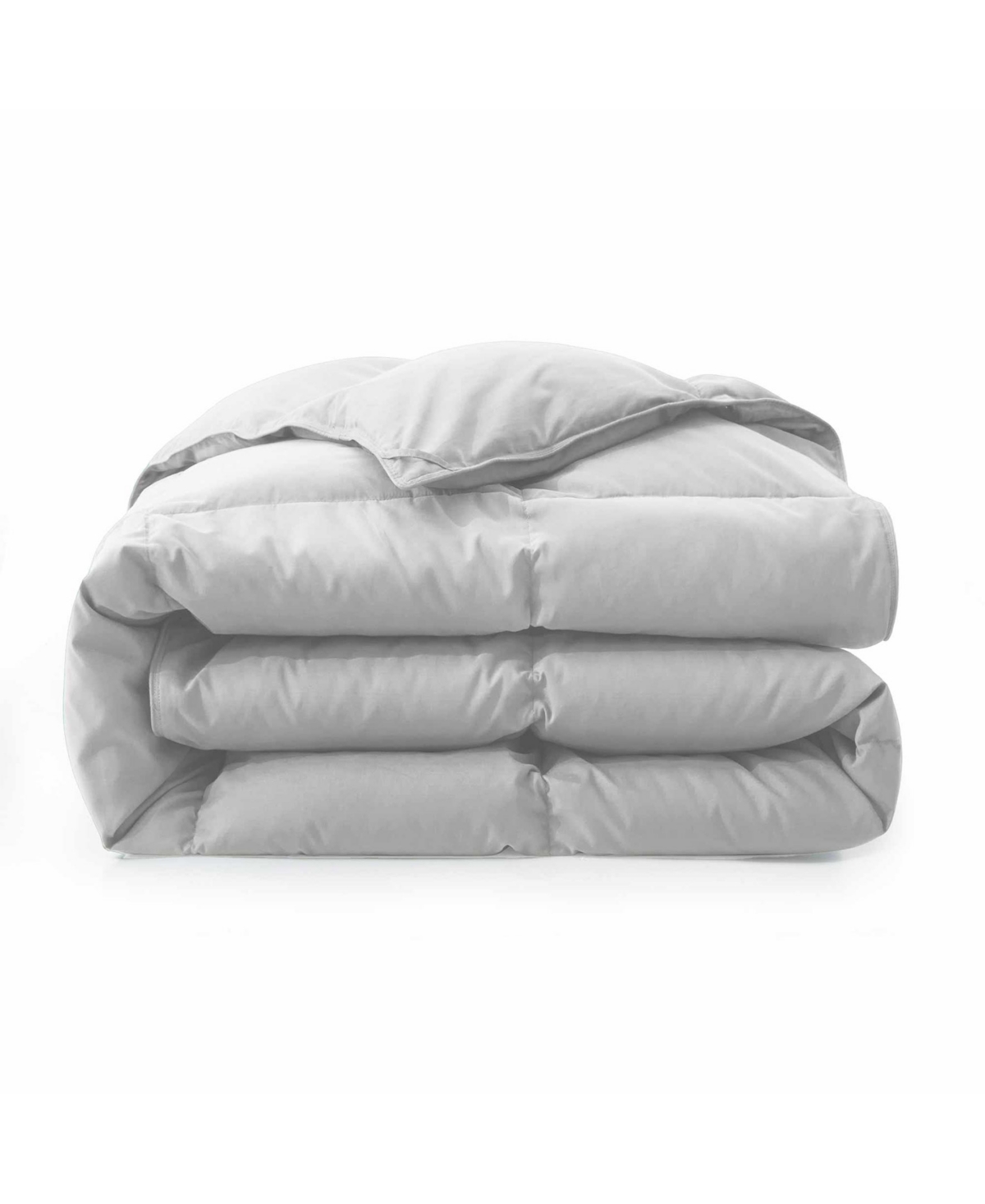 Shop Unikome Medium Weight White Goose Down Feather Comforter, King In Gray