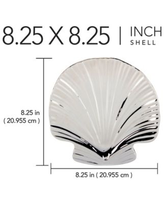 Silver Coast Set of 4 3-D Shell Candy Plate
