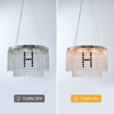 Modern Crystal Chandelier For Living-Room Round Cristal Lamp Luxury Home Decor Light Fixture