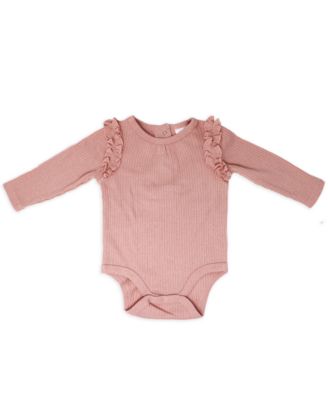 Baby Girls Take Me Home 3 Piece Layette Set, Mauve Leopard