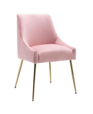 Upholstered Performance Velvet Accent Chair With Metal Leg