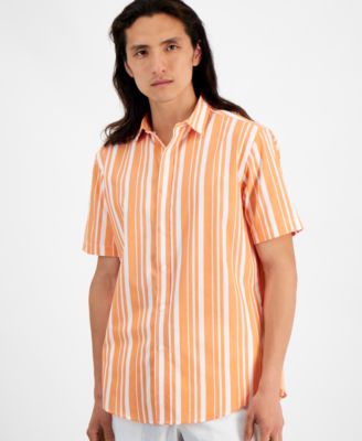 Club Room - Men's Short Sleeve Printed Shirt, Created for Macy's