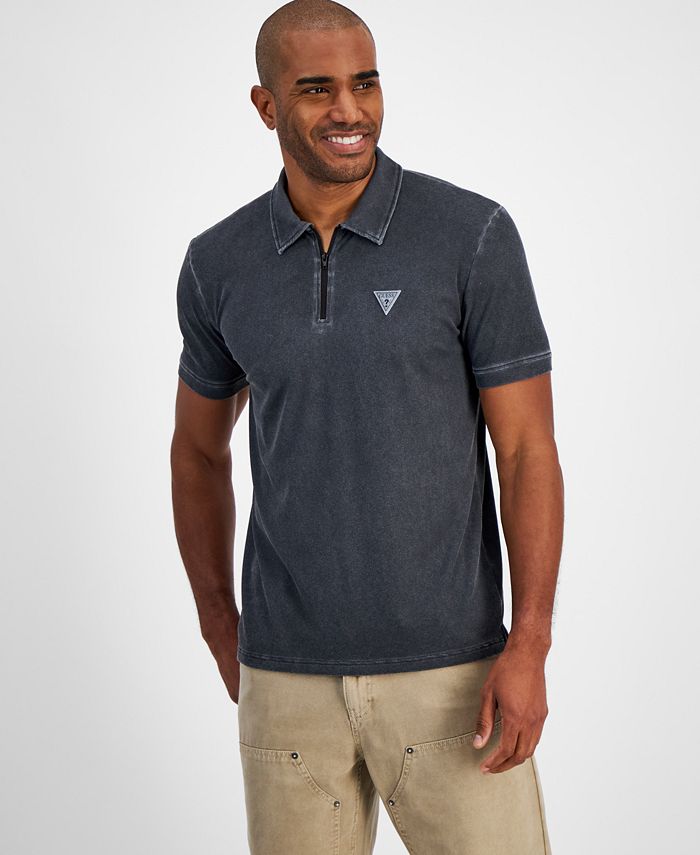 Guess T-Shirt Uomo A Maniche Corte - Girocollo Con Stampa Retro Board E Logo - Maglia Estiva Casual In Cotone