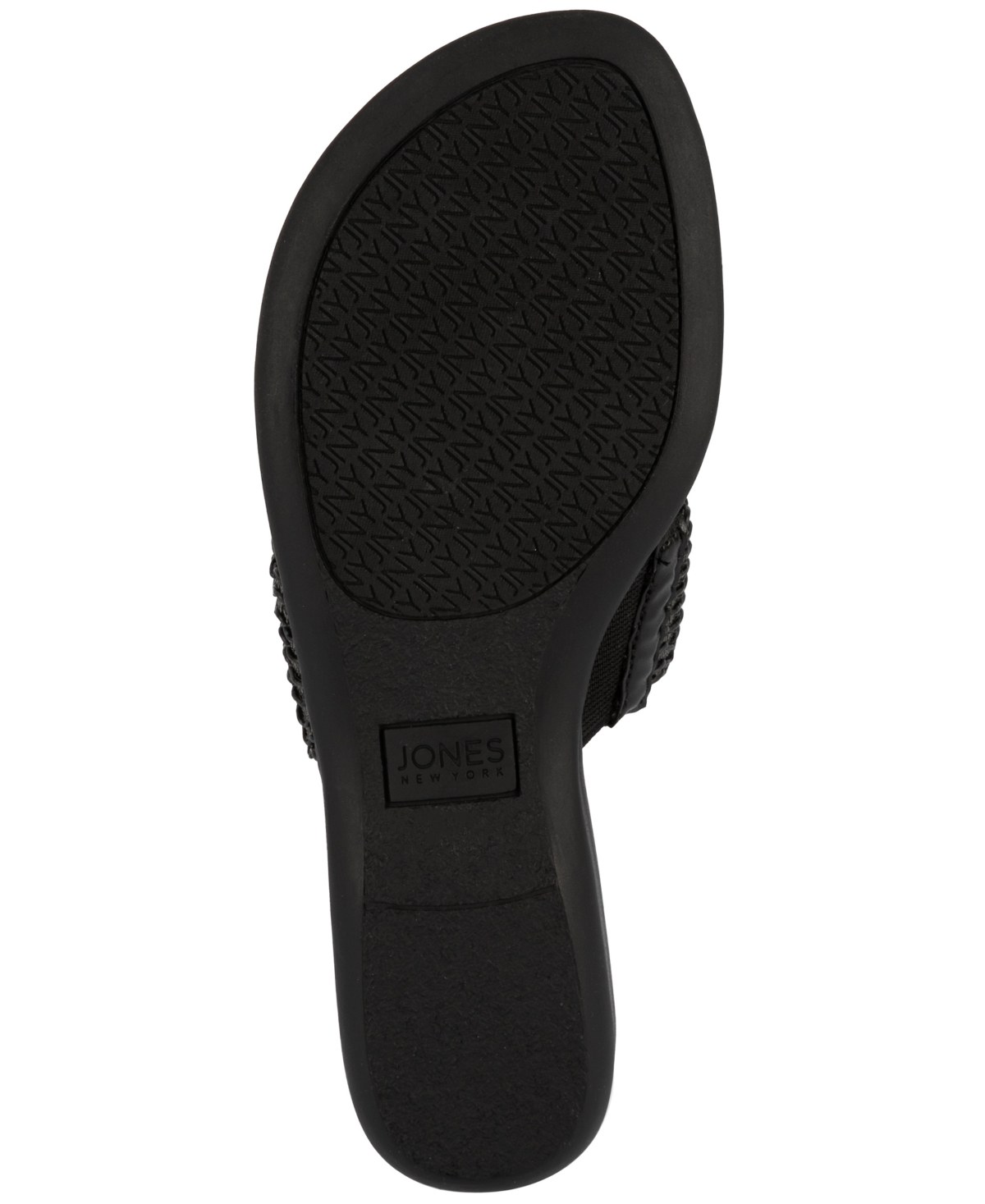 Shop Jones New York Sonal Woven Thong Sandals, Created For Macy's In Black