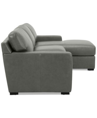 Radley 3-Pc. Leather Modular Chaise Sectional