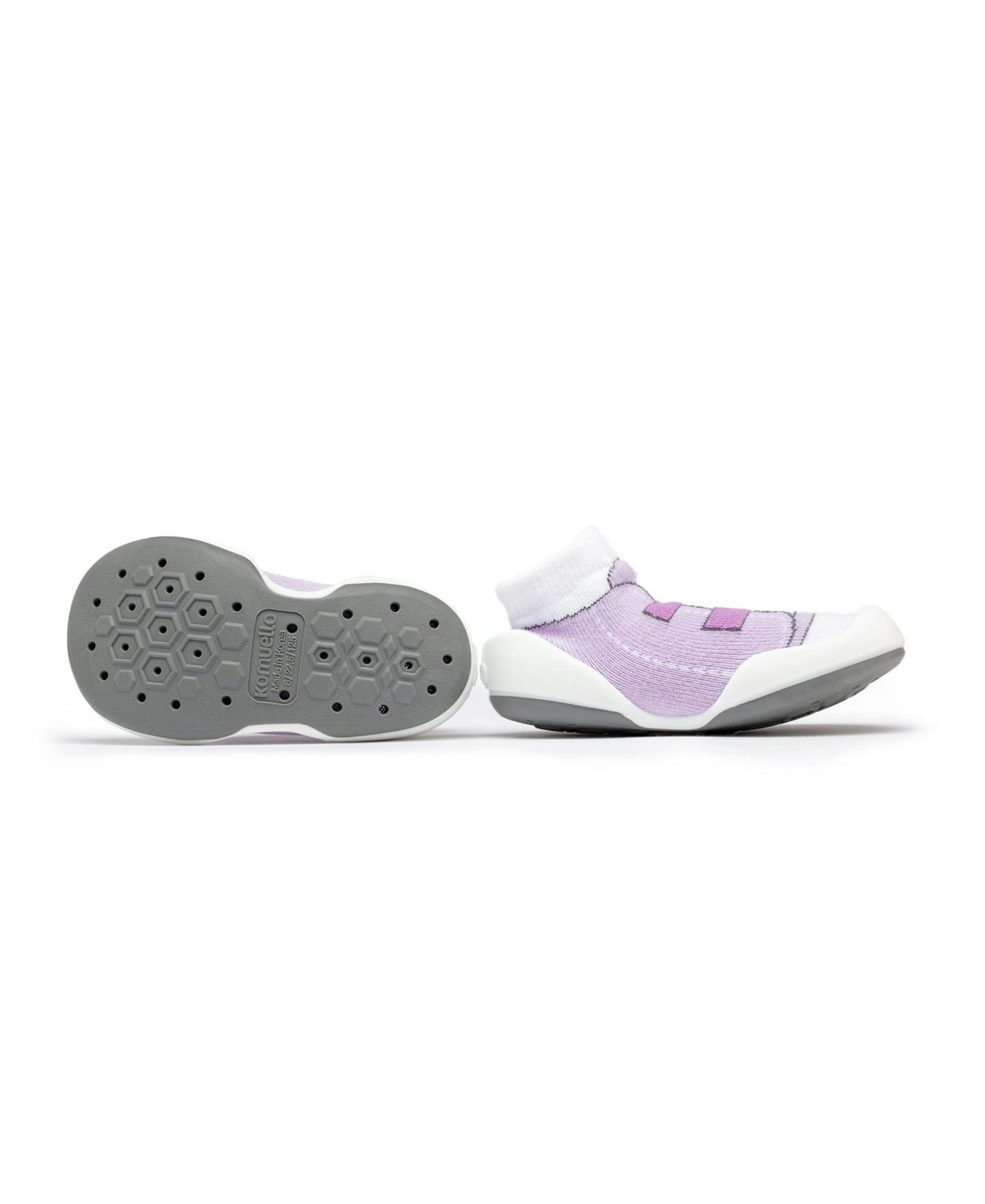 Обувь Komuello Breathable Washable Non-Slip Sock Shoes Walker - Violet для девочек-малышей — фото 4