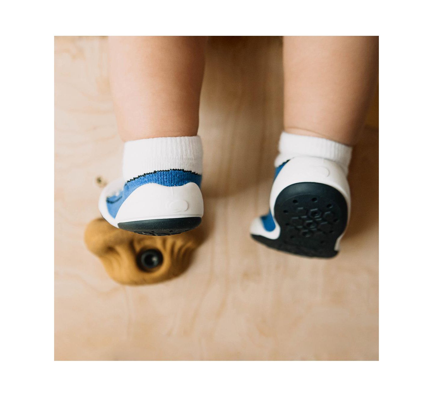 Детские кроссовки Komuello Infant Girl Boy First Walk Sock Shoes Sneakers - Blue, цвет: Синий — фото 8