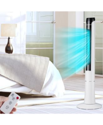 Portable 48 Inches Tower Fan with Remote Control-White