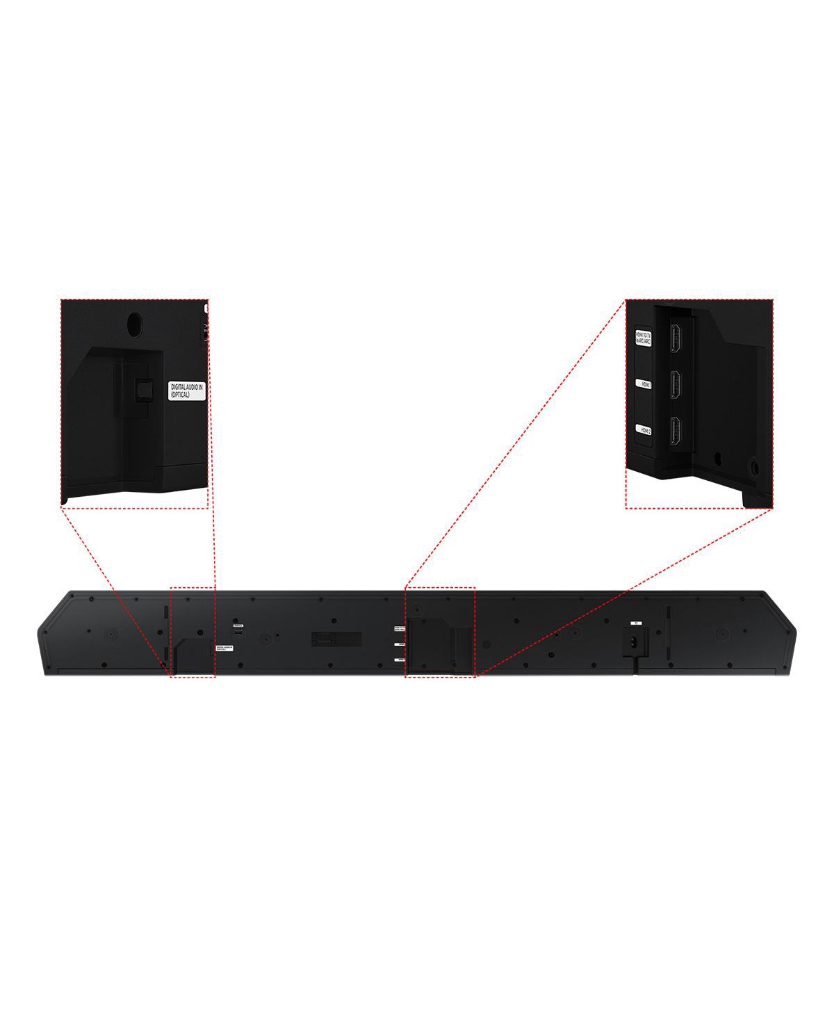 Samsung Hw-Q990D 11.1.4-Channel Wireless Dolby Atmos Soundbar with Wireless Surround Speakers & Subwoofer (Black)