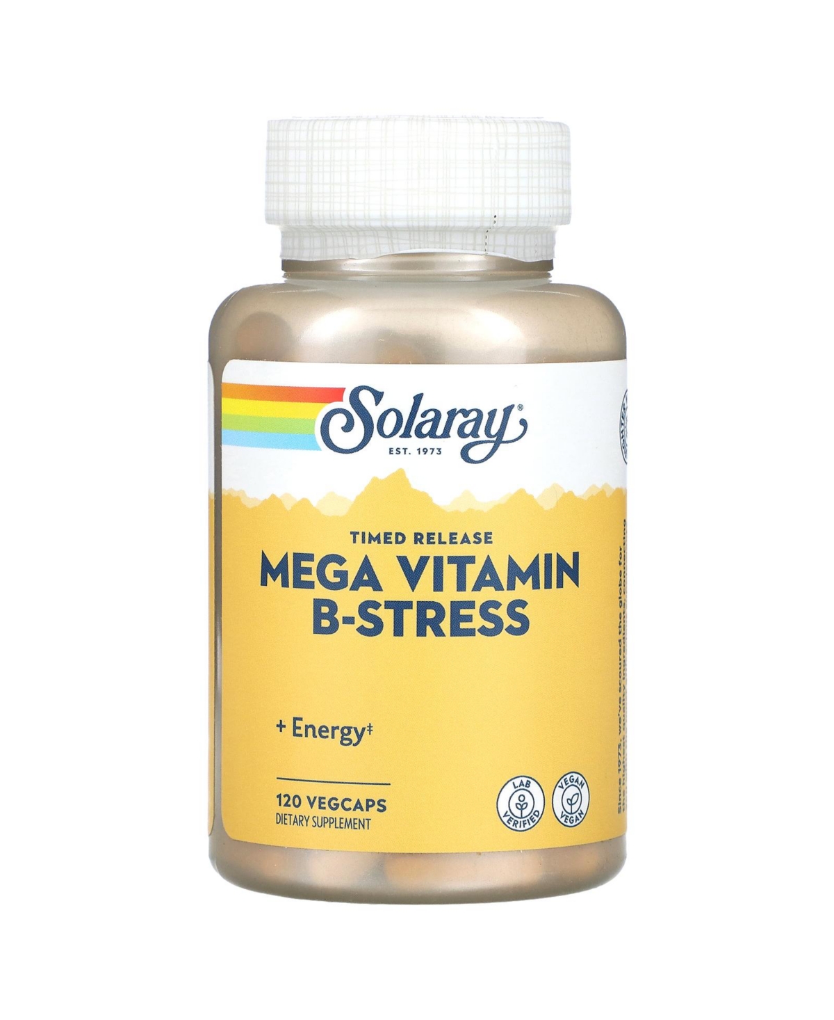 Mega Vitamin B-Stress Timed-Release - 120 VegCaps - Assorted Pre-pack (See Table