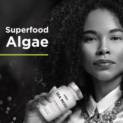 Sea Moss Supplement - 1000mg Organic Irish Sea Moss, Bladderwrack, Burdock - Vitamin C, Aloe Vera, Black Pepper, Vitamins, Minerals, 90 Capsules