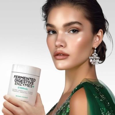 Fermented Digestive Enzymes Supplement - 14 Digestive Enzymes, Probiotics, Prebiotics, Fermented Botanicals, Plant-Based 90 Capsules
