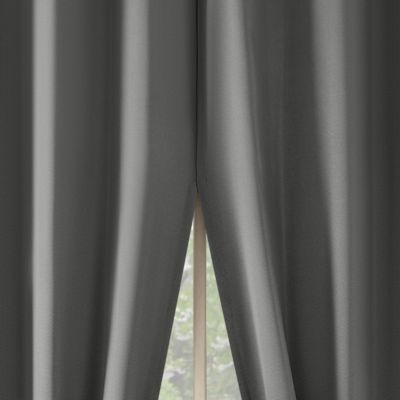 Brandon Magnetic Closure Room Darkening Grommet Curtain Panel Pair