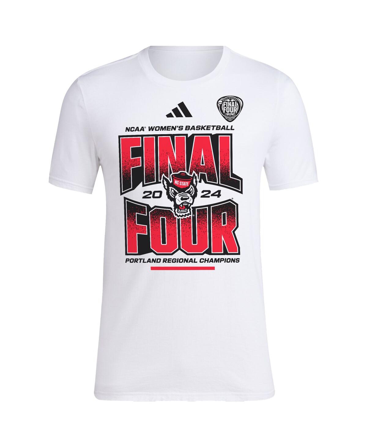 Shop Adidas Originals Unisex Adidas White Nc State Wolfpack 2024 Ncaa Women's Basketball Tournament March Madness Final Fo In White,ncaa
