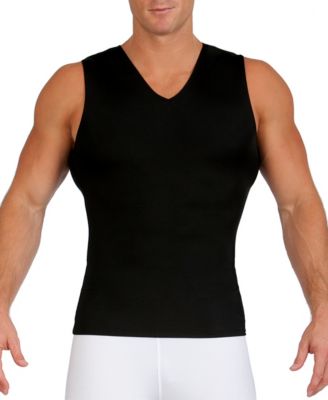 Men's Power Mesh Compression Sleeveless V-Neck Shirt