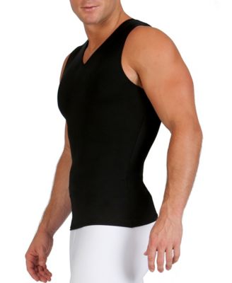 Men's Power Mesh Compression Sleeveless V-Neck Shirt