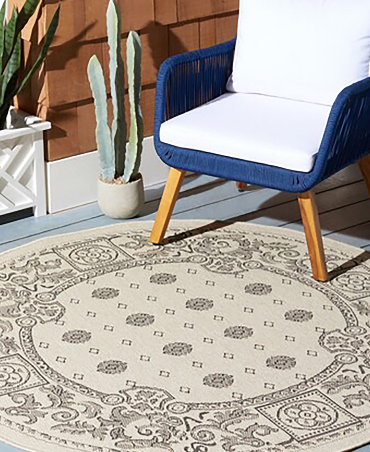 Safavieh Courtyard CY1356and Black 6'7