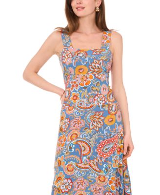 green emerald velvet dress Smocked Floral V-Neck Short Sleeve Dress Gum Leaf / M