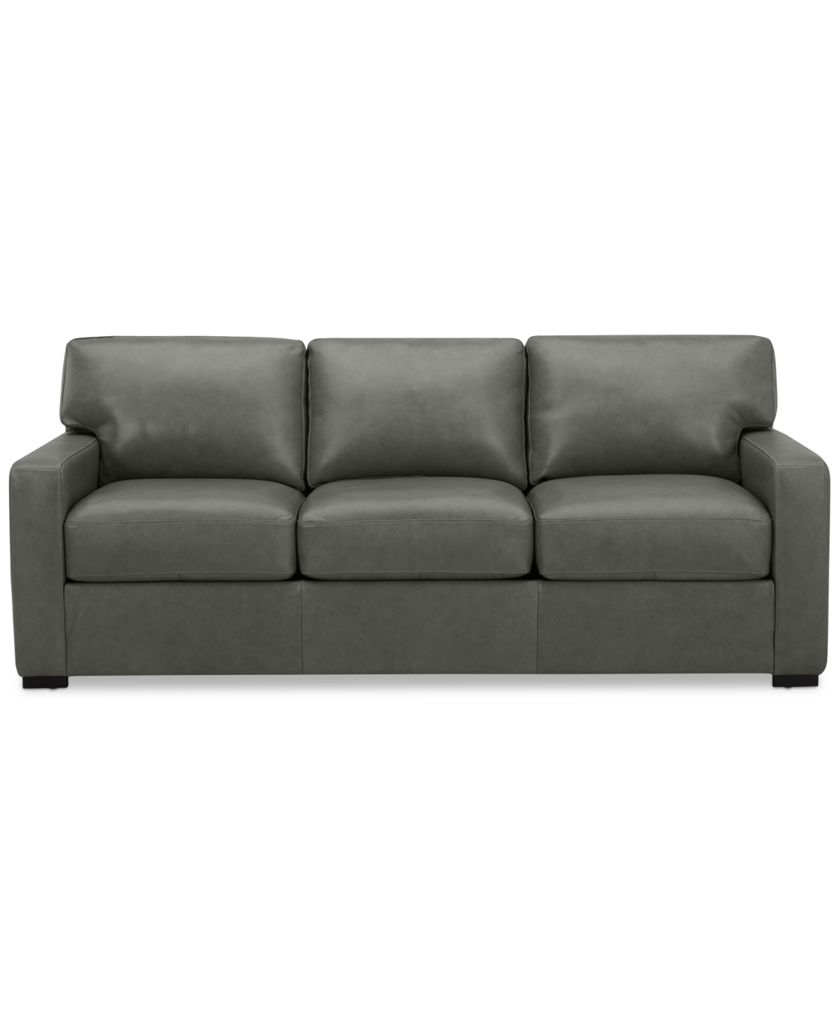 Shop Macy's Radley 86" Leather Sofa, Created For  In Anthracite