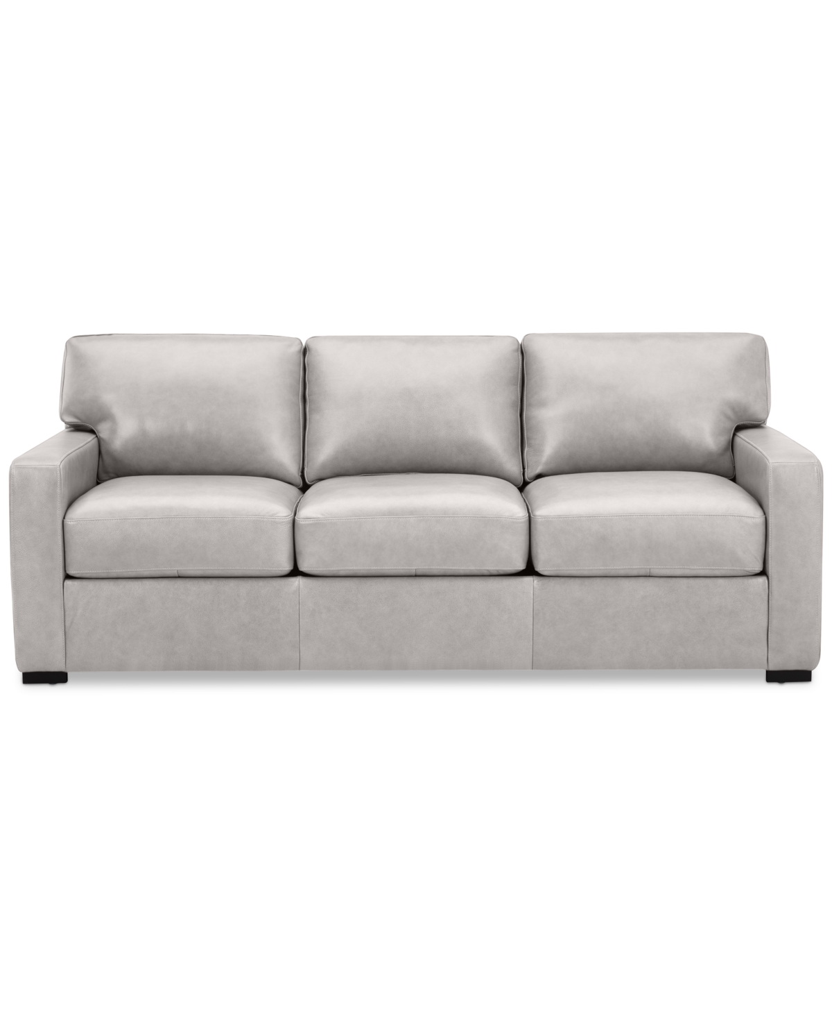 Shop Macy's Radley 86" Leather Sofa, Created For  In Ash