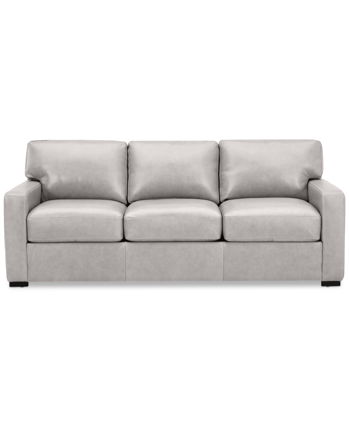 Macy's Radley 86" Leather Sofa, Created For  In Ash