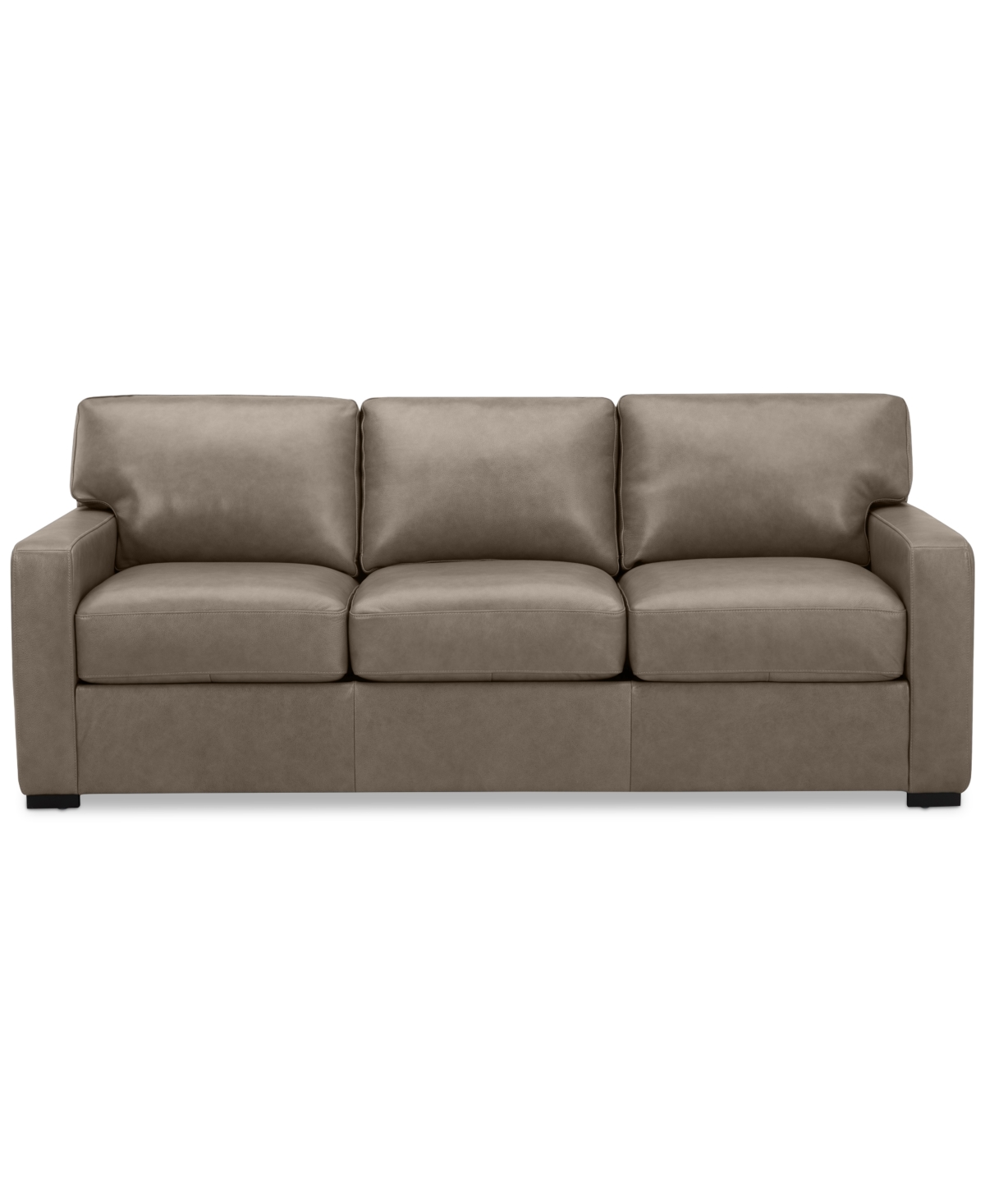 Shop Macy's Radley 86" Leather Sofa, Created For  In Medium Brown